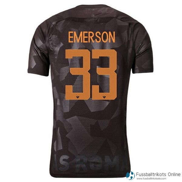 AS Roma Trikot Ausweich Emerson 2017-18 Fussballtrikots Günstig